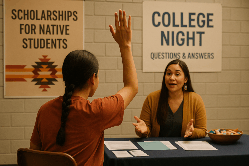Indian Education program financial aid night and Native American college access night